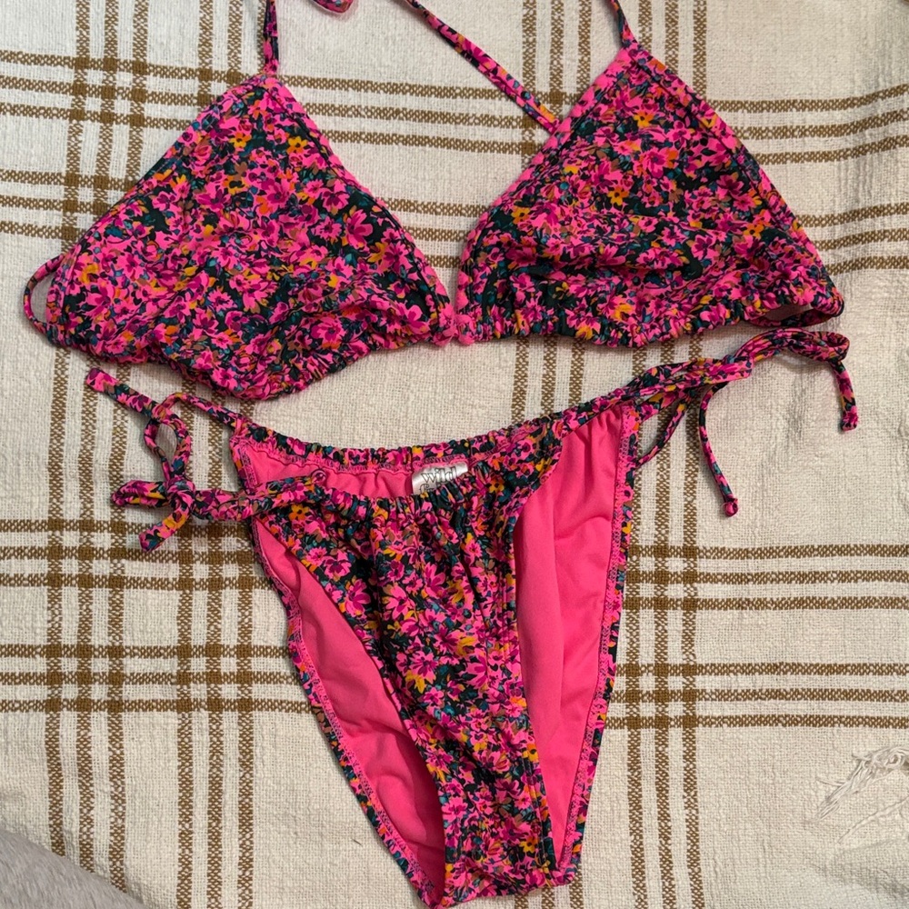 Wild Fable Pink Floral Bikini